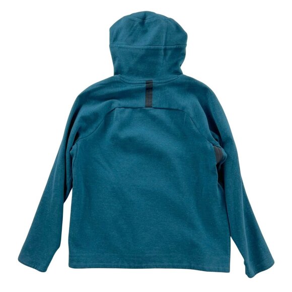 Nike Tech Fleece Teal Funnel Neck Sweatshirt Hoodie Medium - Picture 2 of 10